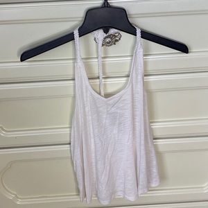 Ivory knit tank blouse